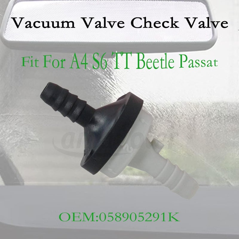 amavoler Vacuum Valve Check Valve Replacement Fit For A4 S6 TT Beetle Passat .OEM:058905291K. - Image 2